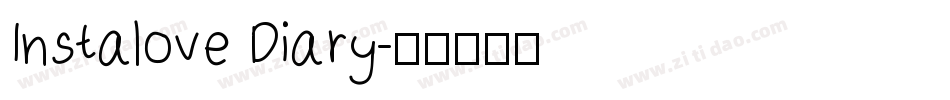 Instalove Diary字体转换